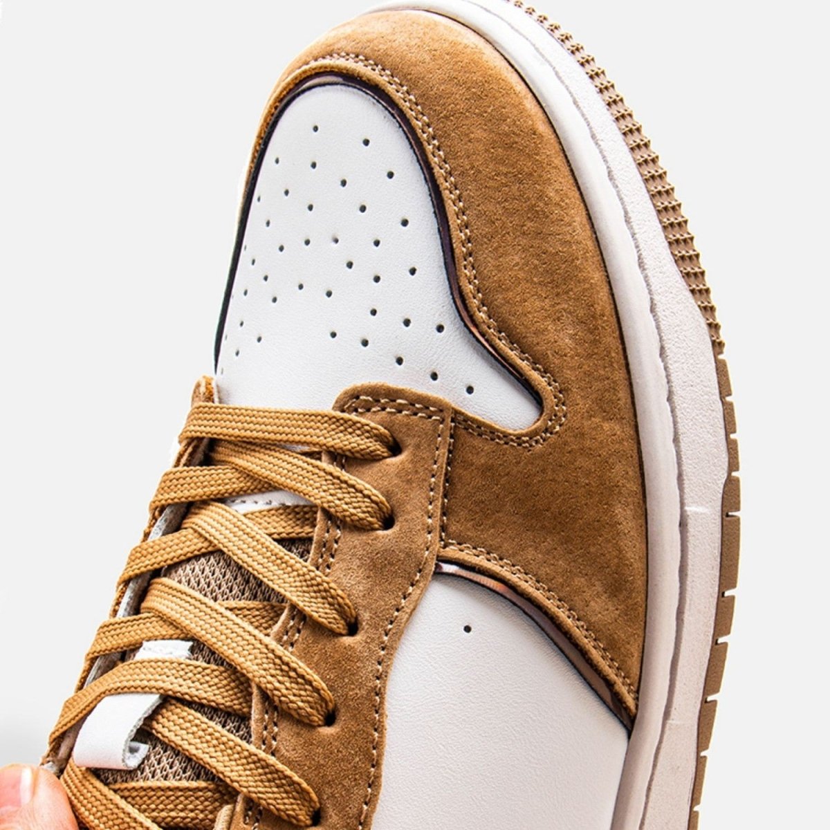 Baskets talon plat de haute gamme pour hommes - chaussures homme - Marron - 38 - Chaussures - chaussures de sport homme