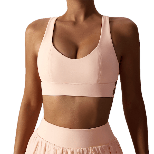 Brassière de vêtements de yoga pour femmes - brassière femme - Pêche Orange - L - Accessoires femme - Accessoires joueur de Tennis