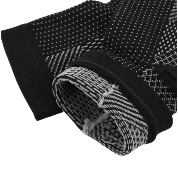 Chevillères pour douleur de cheville - chaussettes de compression - L - XL - Noir 1 paire - gym - Protection articulaire