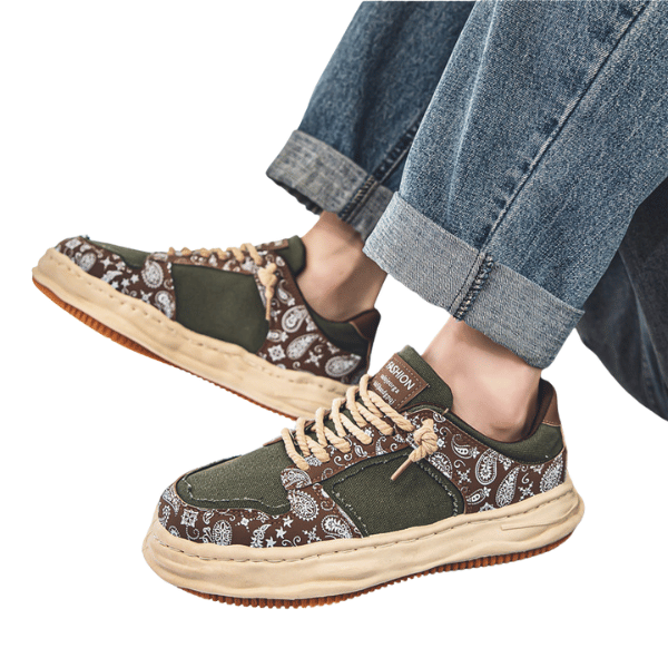 Baskets légères tendance, respirantes et décontractées pour homme et femme couleur vert