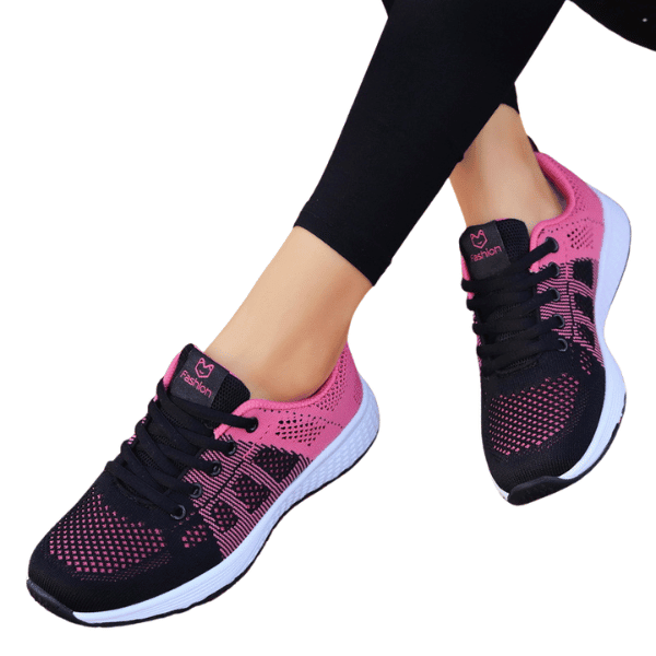 Chaussures de sport confortable pour femmes - Chaussures femme - Noir Rose Rouge - 35 - Chaussures - Chaussures de sport femmes