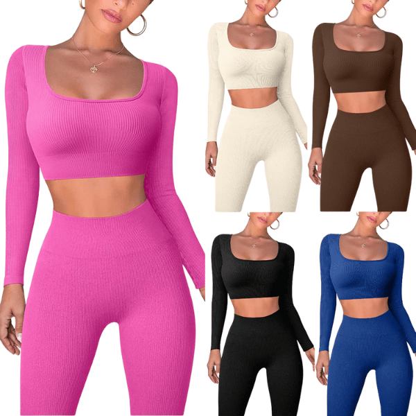 Fashionable sports top for women, yoga clothes | two piece set