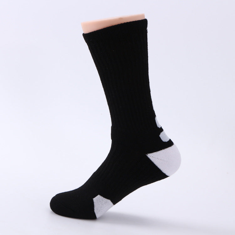 Chaussettes de sport classiques hautes, épaisses et antidérapantes.