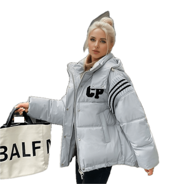 Doudoune femme chaud et épaisse large - Dodoune femme - Gris - L - Doudoune - Doudoune femme