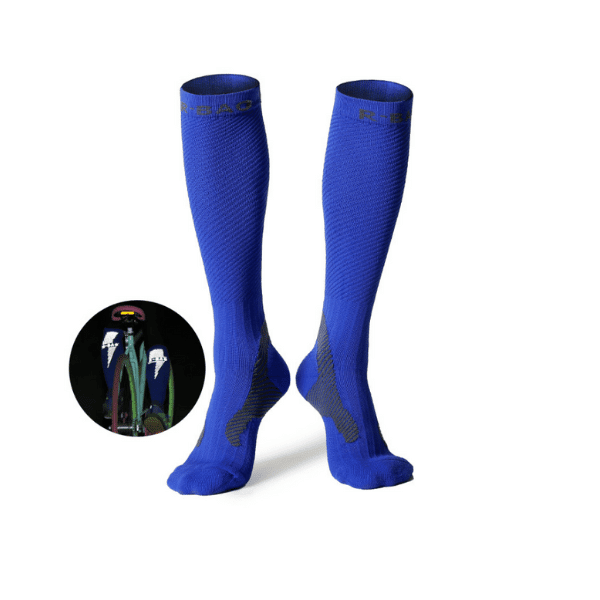 Chaussettes longue a tube nuit pour femme et homme - chaussettes - Bleu - EU 38 - 45 - Accessoires de sport - Chaussettes de sport