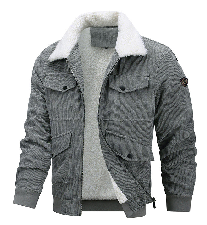 Men's Thick Cotton Warm Coat - Winter Jacket