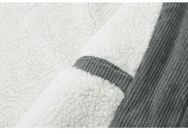 Manteau chaud en coton épais pour homme - Veste d'hiver - jacket - Gris - 2XL - Accessoires Homme - Doudounes homme