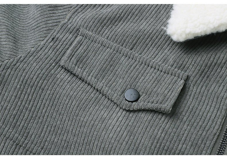 Manteau chaud en coton épais pour homme - Veste d'hiver - jacket - Gris - 2XL - Accessoires Homme - Doudounes homme