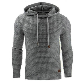 Sweat à capuche, Hoodie chaud tricoté pour Homme - Hoodie homme - Gris clair - XL - Doudounes homme - Hauts homme