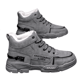Bottes d'hiver, Chaussures chaud en coton pour homme - chaussures homme - Gris - 39 - Boots homme - Bottines homme