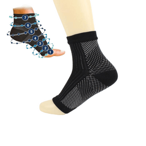 chaussettes douleur de cheville Chevillères pour homme et femme couleur noir