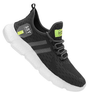 Chaussures de sport ultra légères pour homme et femme décontractées couleur gris