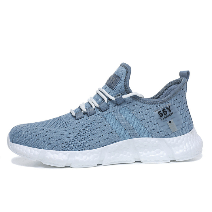 Chaussures de sport ultra légères pour homme et femme décontractées couleur bleu