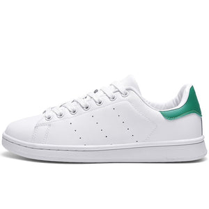 Sneakers en cuir, Chaussures pour hommes et femmes Blanche, Noir, Vert et Rouge