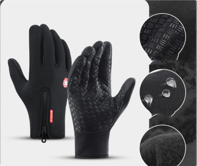 Gants d'hiver imperméables, avec doublure polaire