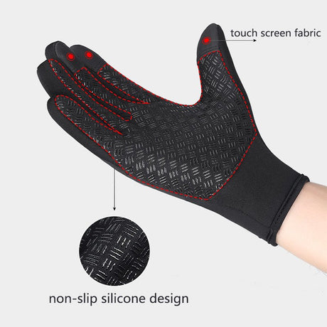 Gants d'hiver imperméables, avec doublure polaire - gants - Bleu - S - Accessoires de Ping pong - Accessoires de sport