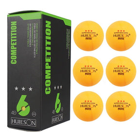 Balles de ping pong 3 Etoiles - pour entrainement et compétition 6 pièces - Jaune - 6 PCS - balles de ping pong - Balles de ping pong 3 étoiles