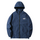 Manteau à capuche sport bleu