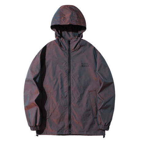 Manteau à capuche sport rouge