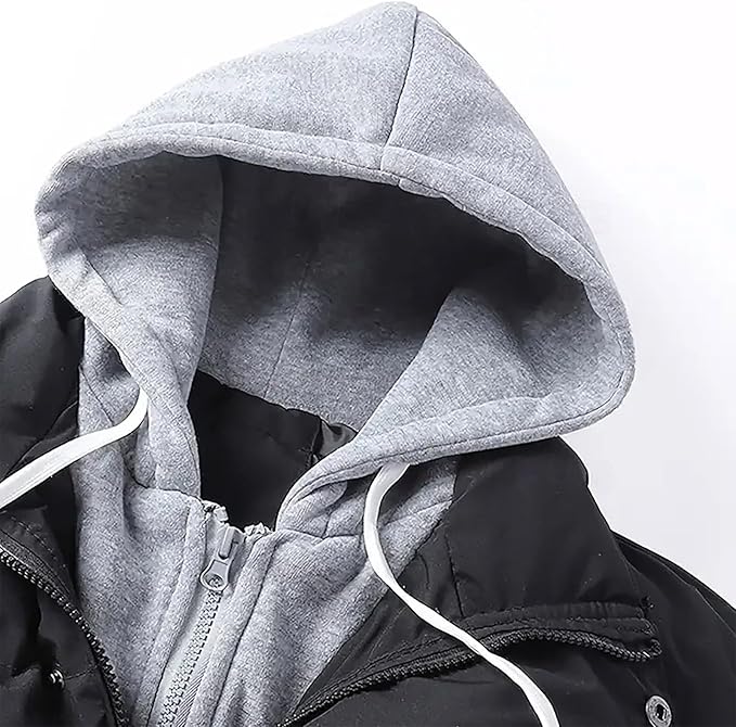 Manteau d'hiver pour homme avec poches design coupe-vent épais manteau de transition homme