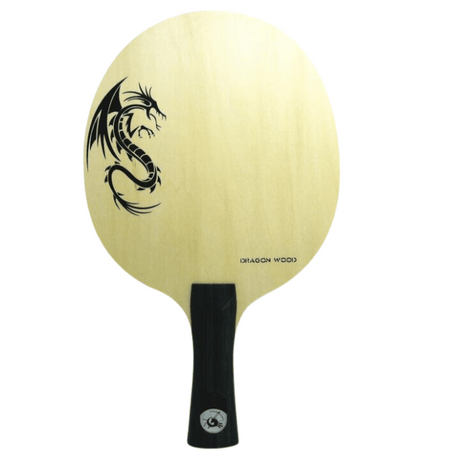Raquette de tennis de table couleur beige avec dragon