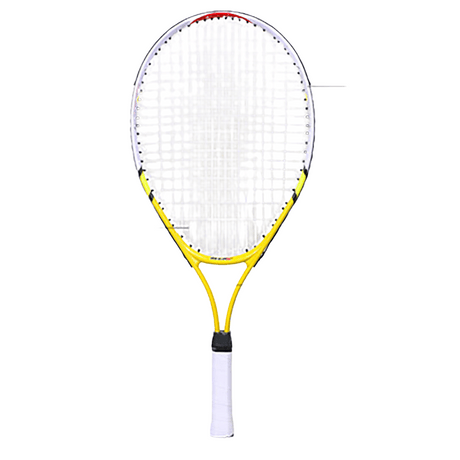 Raquette de tennis pour junior et enfants en aluminium couleur jaune