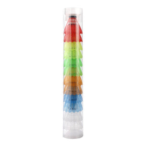 Volant de Badminton légères en Plastique Outdoor, volants colorés 12 pièces - Multicouleur - 12 PCS - badminton - Set raquette de badminton enfant
