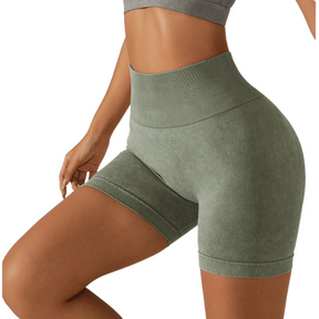 Short de sport taille haute pour femme Parfait pour automne et hiver