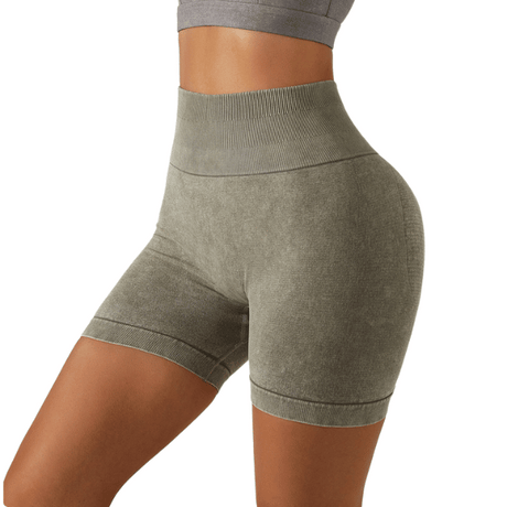 Short de sport taille haute pour femme Parfait pour automne et hiver