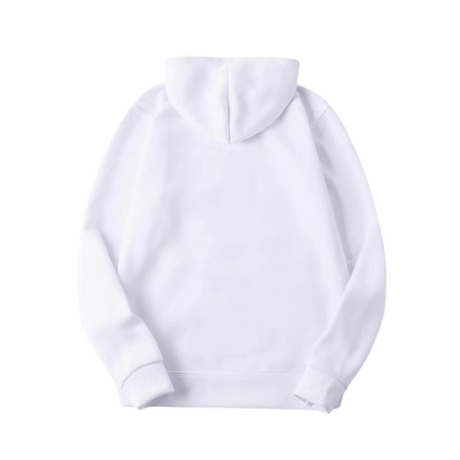 Sweat à capuche homme femme couleur blanc