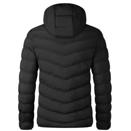 Veste en coton chaud avec capuche Homme couleur noir