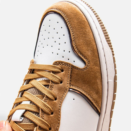 Baskets talon plat de haute gamme pour hommes - chaussures homme - Marron - 38 - Chaussures - chaussures de sport homme