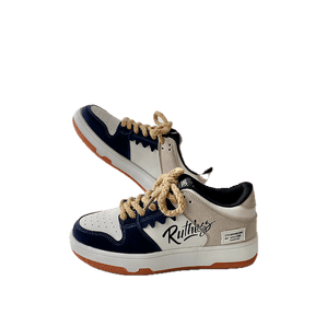 Chaussure Basket basse pour Femme et Homme - chaussures femme - Bleu marine - 35 - Chaussures - chaussures de sport
