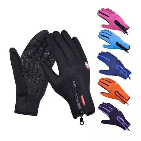Gants d'hiver imperméables, avec doublure polaire - gants - Bleu - S - Accessoires de Ping pong - Accessoires de sport
