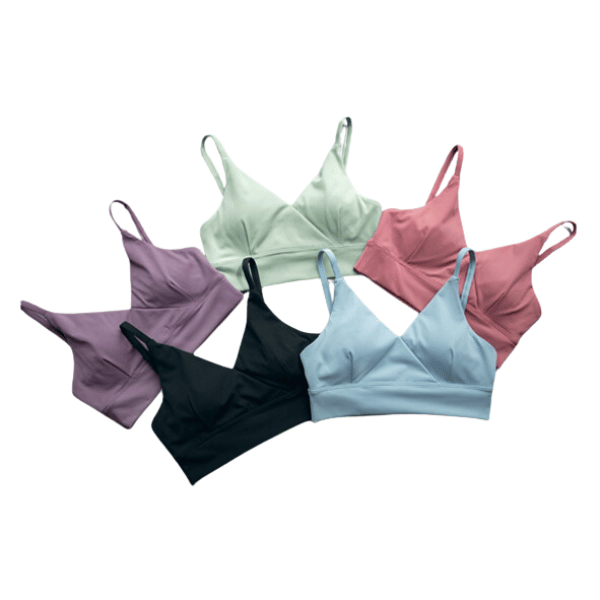 brassiere Soutien-gorge de sport respirant pour femmes Tissu de haute qualité avec double bandoulière fixe