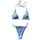 Set de Bikini sexy, maillot de bain 2 pièces pour femme couleur bleu