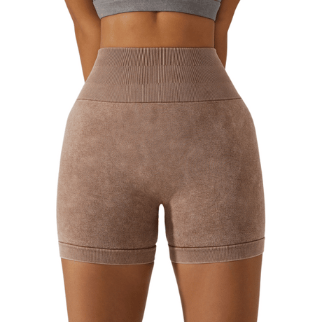 Short de sport taille haute pour femme Parfait pour automne et hiver