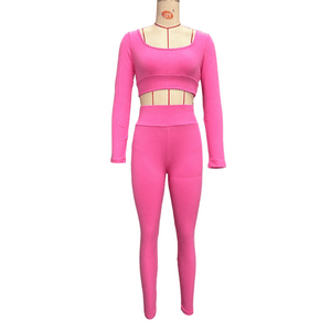 Fashionable sports top for women, yoga clothes | two piece set